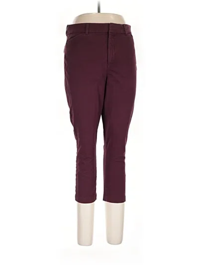Pre-owned Old Navy Active Pants In Burgundy