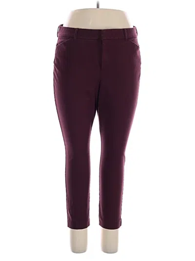 Pre-owned Old Navy Active Pants In Burgundy