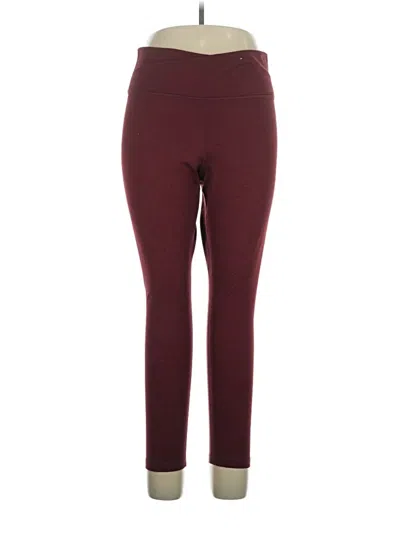 Pre-owned Old Navy Active Pants In Burgundy
