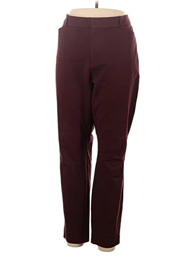Pre-owned Old Navy Active Pants In Burgundy