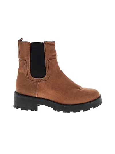 Pre-owned Old Navy Ankle Boots In Brown