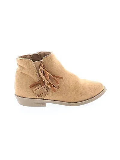 Pre-owned Old Navy Kids' Ankle Boots In Tan