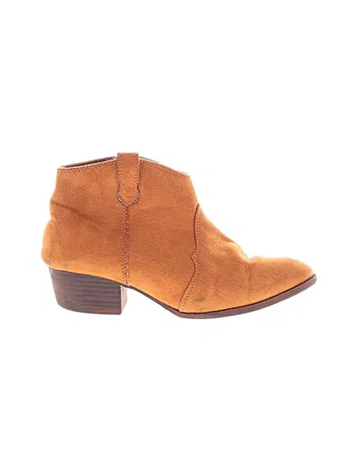 Pre-owned Old Navy Kids' Ankle Boots In Tan