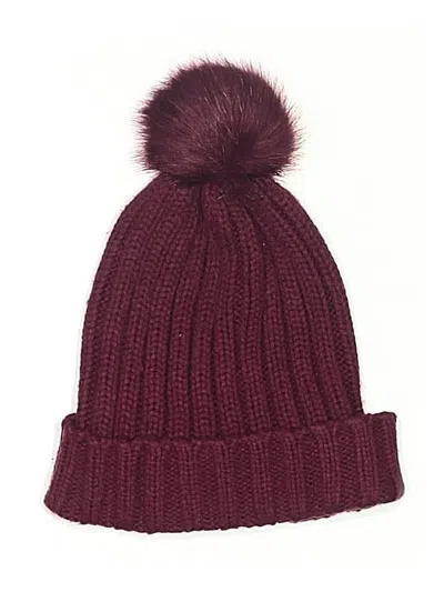 Pre-owned Old Navy Beanie Hat In Burgundy