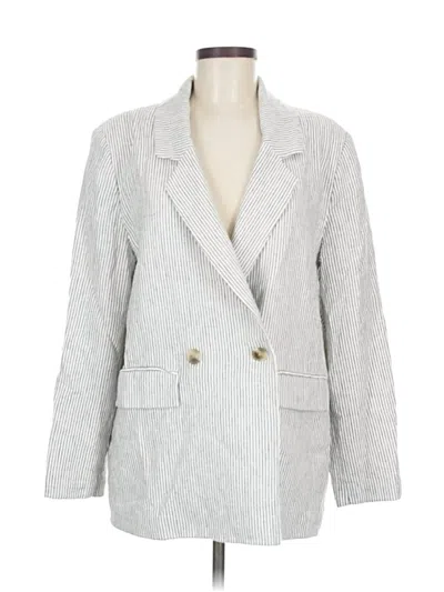 Pre-owned Old Navy Blazer Jacket In Gray