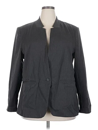 Pre-owned Old Navy Blazer Jacket In Gray