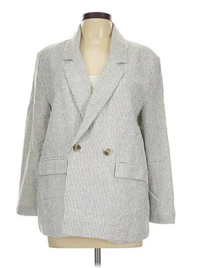 Pre-owned Old Navy Blazer Jacket In Gray