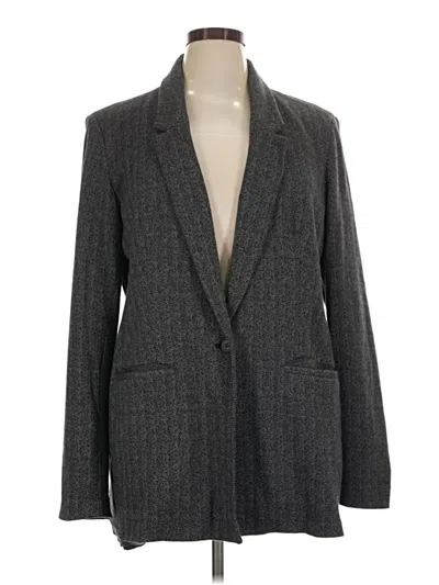 Pre-owned Old Navy Blazer Jacket In Gray