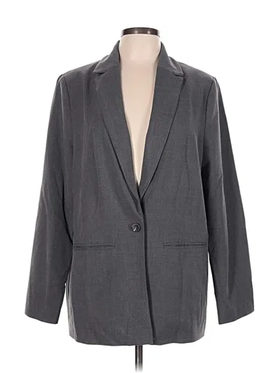 Pre-owned Old Navy Blazer Jacket In Gray