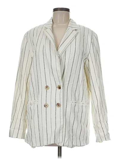 Pre-owned Old Navy Blazer Jacket In Ivory