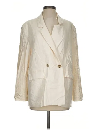 Pre-owned Old Navy Blazer Jacket In Ivory