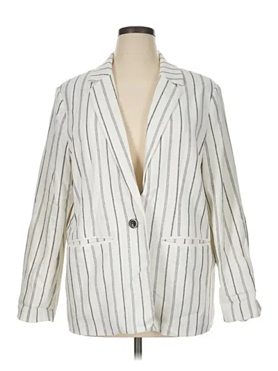 Pre-owned Old Navy Blazer Jacket In Ivory