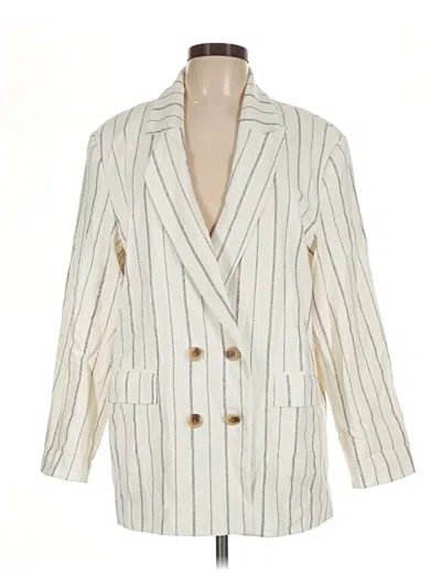 Pre-owned Old Navy Blazer Jacket In Ivory