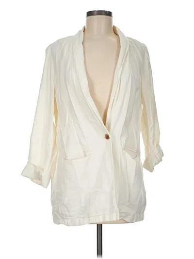 Pre-owned Old Navy Blazer Jacket In Ivory