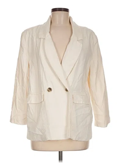 Pre-owned Old Navy Blazer Jacket In Ivory