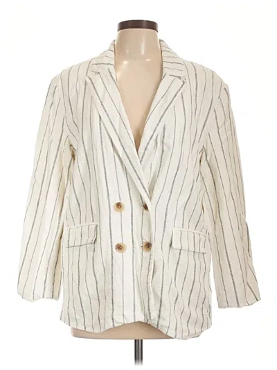 Pre-owned Old Navy Blazer Jacket In Ivory