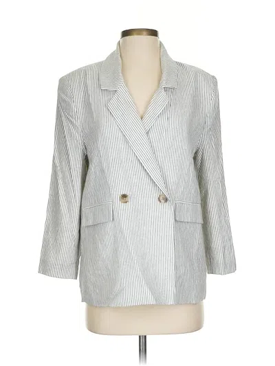 Pre-owned Old Navy Blazer Jacket In Silver