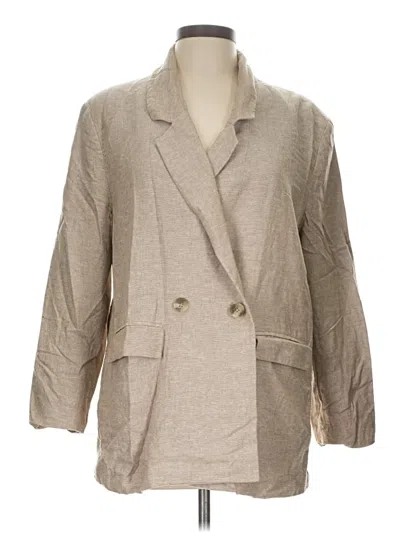 Pre-owned Old Navy Blazer Jacket In Tan