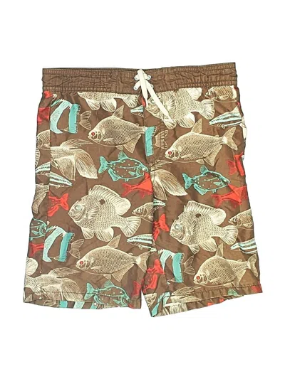 Pre-owned Old Navy Kids' Board Shorts In Brown