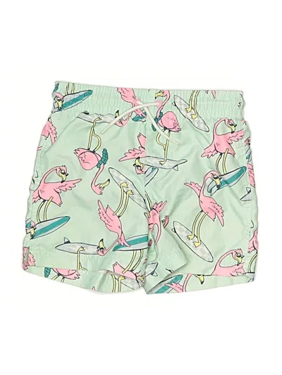 Pre-owned Old Navy Kids' Board Shorts In Green