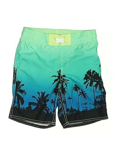 Pre-owned Old Navy Kids' Board Shorts In Green