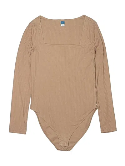 Pre-owned Old Navy Bodysuit In Tan