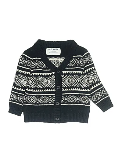 Pre-owned Old Navy Babies' Cardigan Sweater In Black