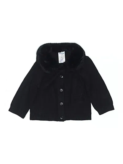 Pre-owned Old Navy Babies' Cardigan Sweater In Black