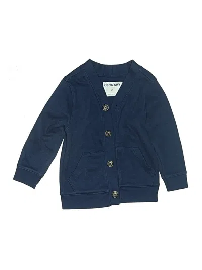 Pre-owned Old Navy Kids' Cardigan Sweater In Blue