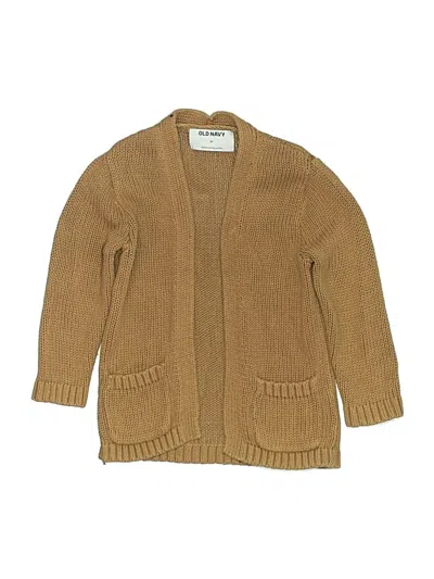 Pre-owned Old Navy Kids' Cardigan Sweater In Brown