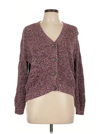 Pre-owned Old Navy Cardigan Sweater In Burgundy