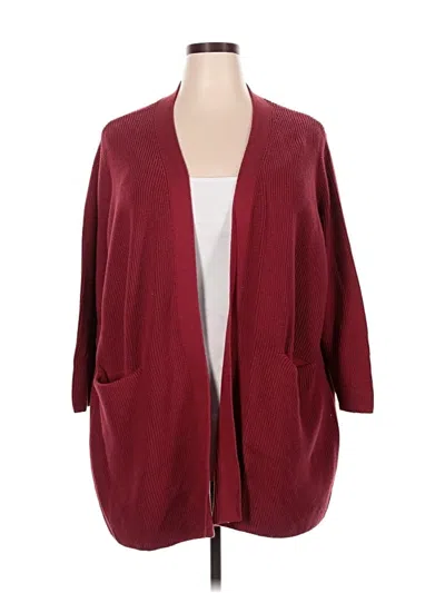Pre-owned Old Navy Cardigan Sweater In Burgundy