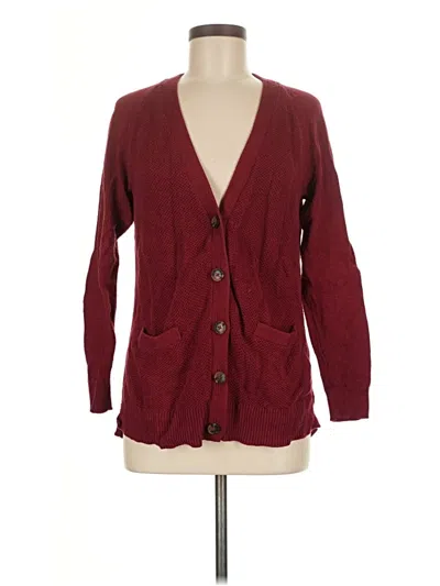 Pre-owned Old Navy Cardigan Sweater In Burgundy