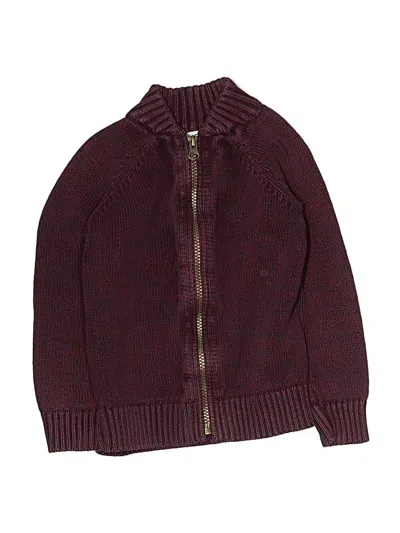 Pre-owned Old Navy Kids' Cardigan Sweater In Burgundy