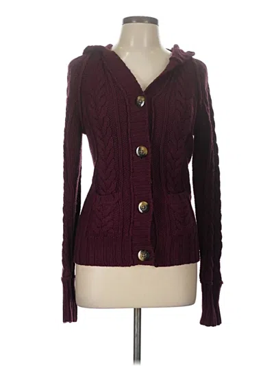 Pre-owned Old Navy Cardigan Sweater In Burgundy