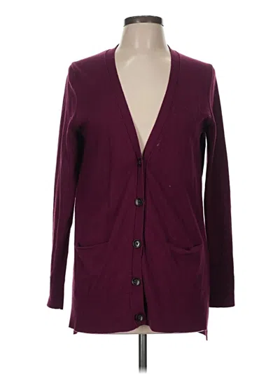 Pre-owned Old Navy Cardigan Sweater In Burgundy