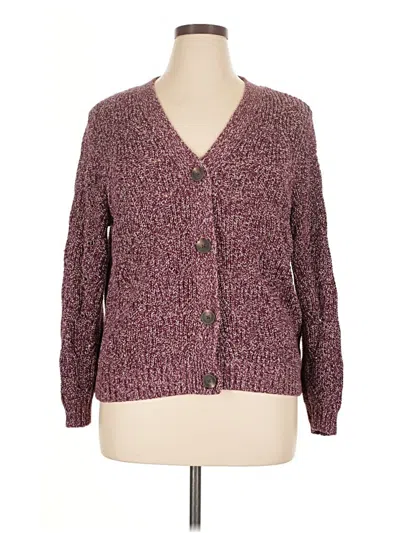 Pre-owned Old Navy Cardigan Sweater In Burgundy