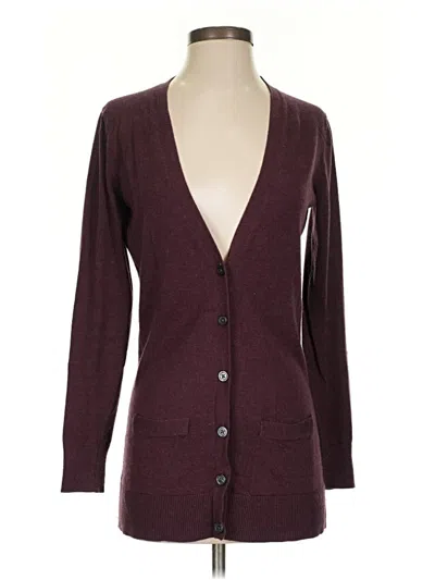 Pre-owned Old Navy Cardigan Sweater In Burgundy