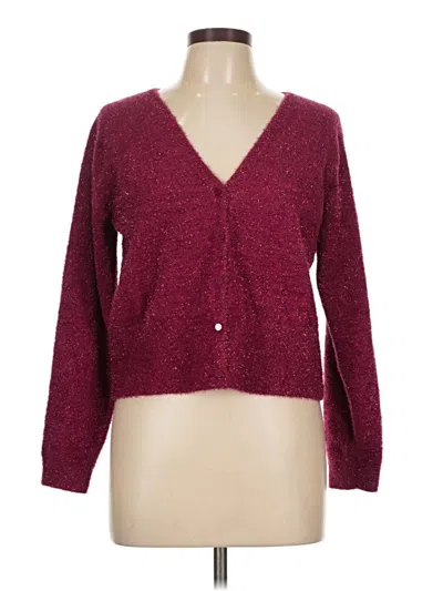 Pre-owned Old Navy Cardigan Sweater In Burgundy