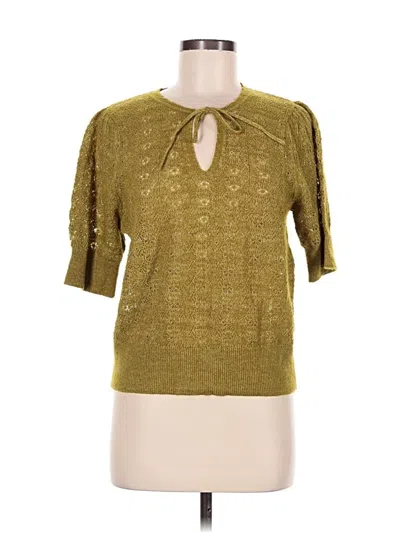 Pre-owned Old Navy Cardigan Sweater In Gold