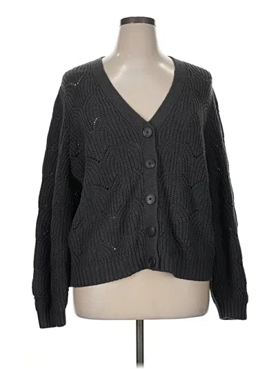 Pre-owned Old Navy Cardigan Sweater In Gray
