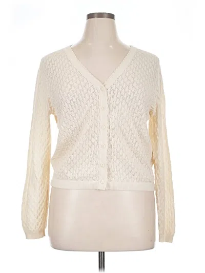 Pre-owned Old Navy Cardigan Sweater In Ivory