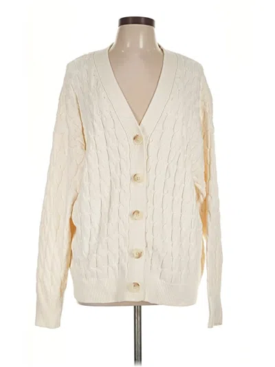 Pre-owned Old Navy Cardigan Sweater In Ivory
