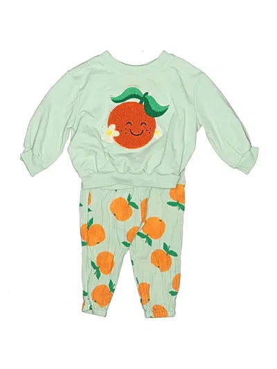 Pre-owned Old Navy Babies' Cardigan Sweater In Orange