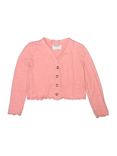 Pre-owned Old Navy Kids' Cardigan Sweater In Pink
