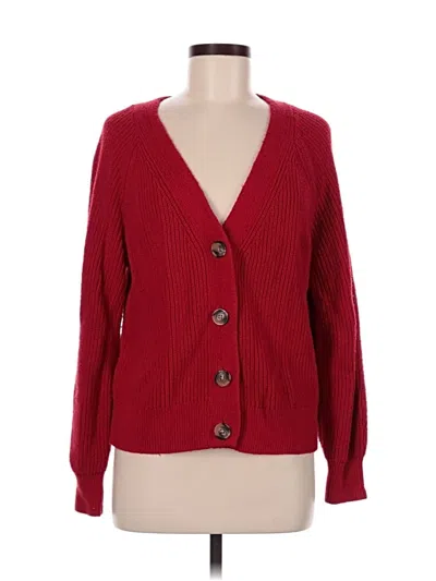 Pre-owned Old Navy Cardigan Sweater In Red