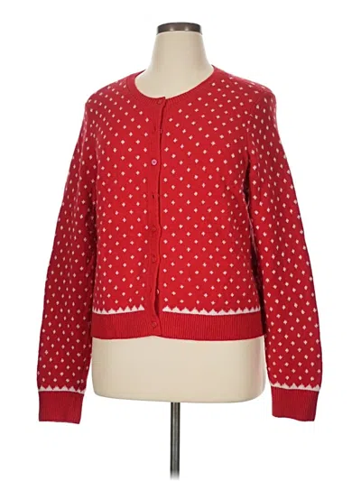 Pre-owned Old Navy Cardigan Sweater In Red