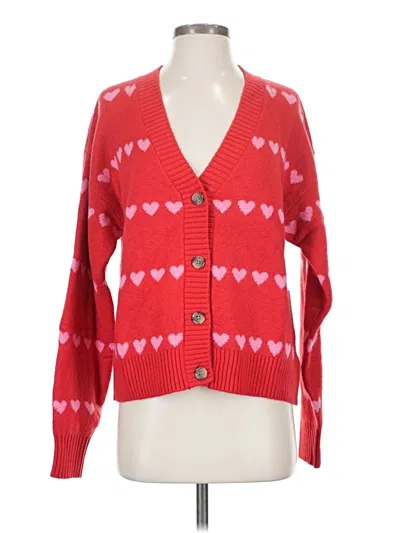 Pre-owned Old Navy Cardigan Sweater In Red