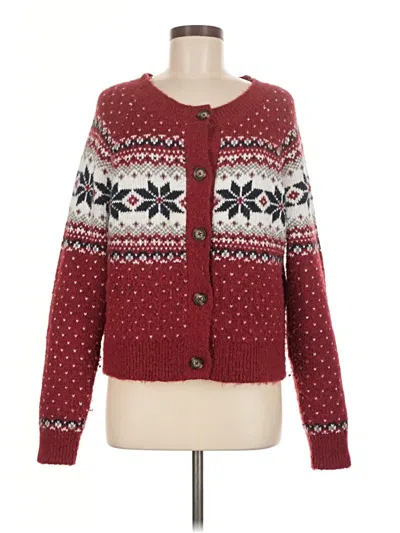 Pre-owned Old Navy Cardigan Sweater In Red