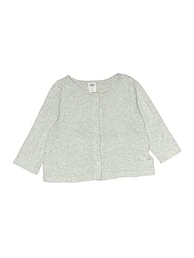 Pre-owned Old Navy Babies' Cardigan Sweater In Silver